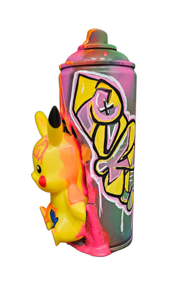 Pikachu | Graffiti spray can art display