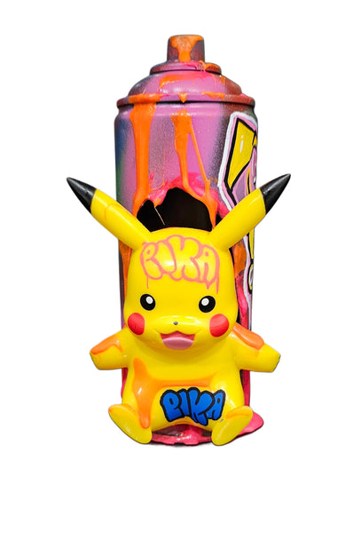 Pikachu | Graffiti spray can art display