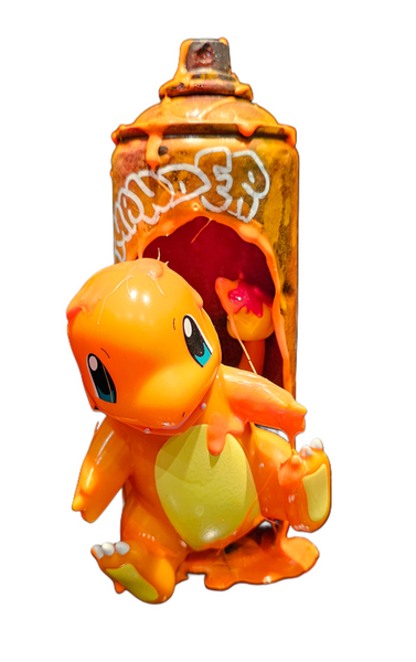 Charmander | Graffiti spray can art display