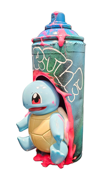 Squirtle | Graffiti spray can art display