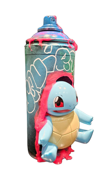 Squirtle | Graffiti spray can art display