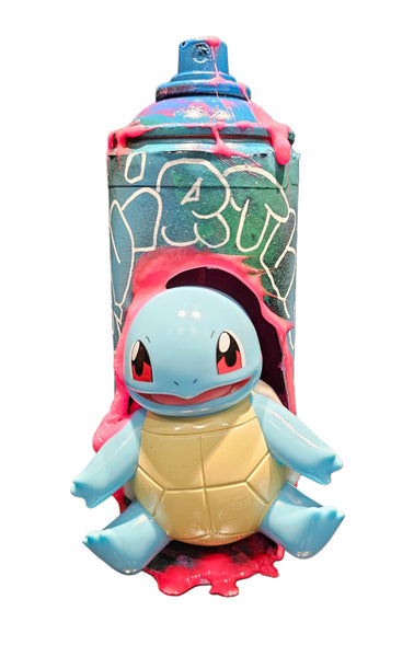 Squirtle | Graffiti spray can art display