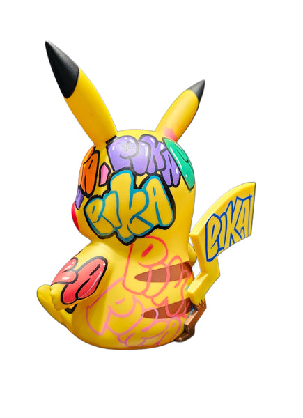 8" PIKACHU | Graffiti vinyl toy art display