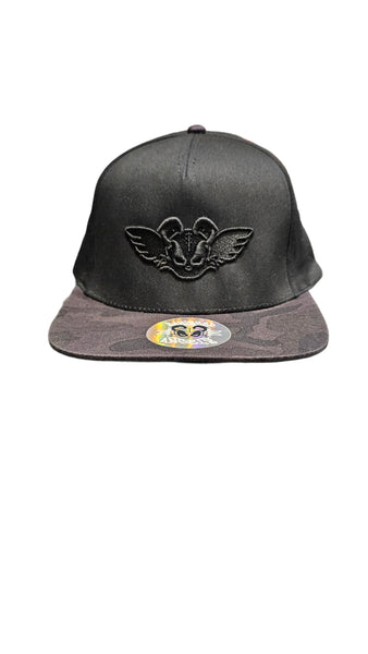 BANISHED ANGELS SNAPBACK BLACK ON BLACK