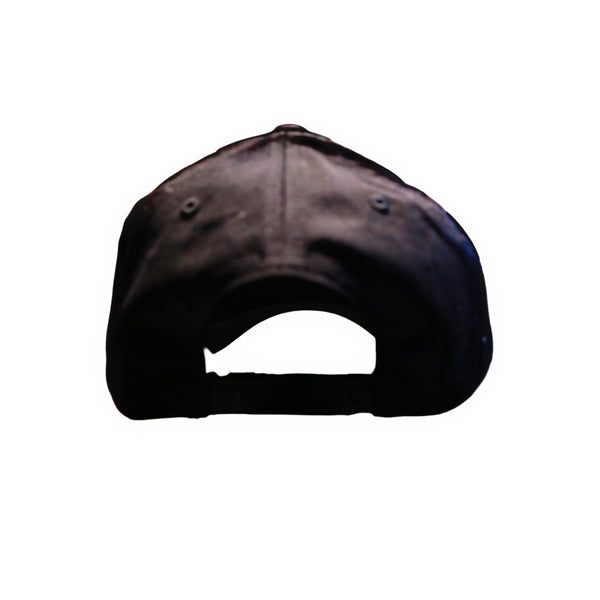 BLACK ADJUSTABLE SNAPBACK CAP
