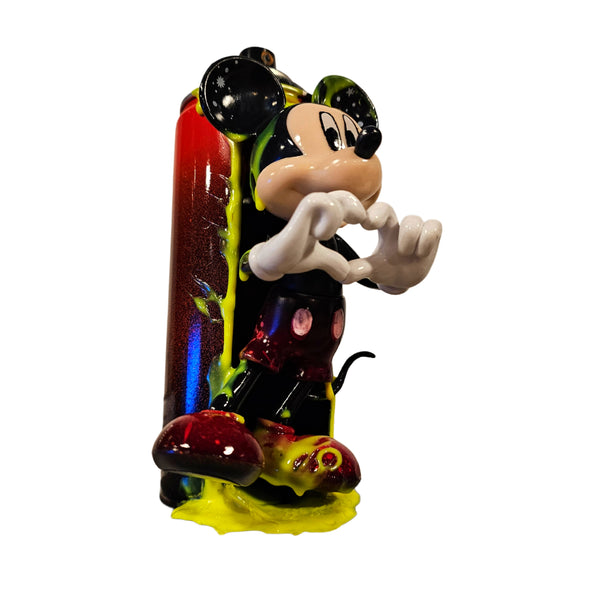 Mickey Heart | Graffiti spray can art display (Copy)