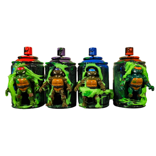 Mini TMNT Set  | Graffiti small spray can art (Copy)