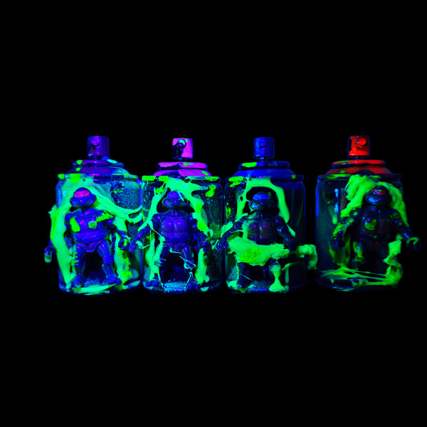 Mini TMNT Set  | Graffiti small spray can art (Copy)