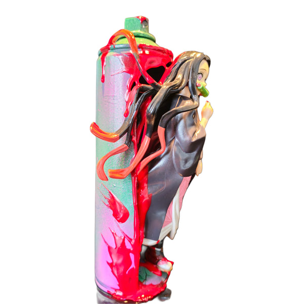 Nezuko Kamado | Graffiti spray can art display