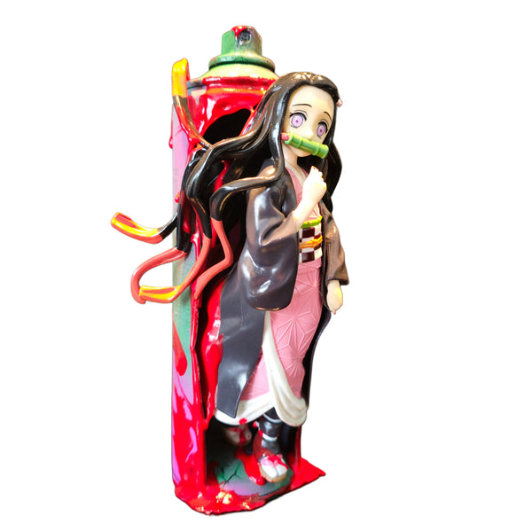 Nezuko Kamado | Graffiti spray can art display