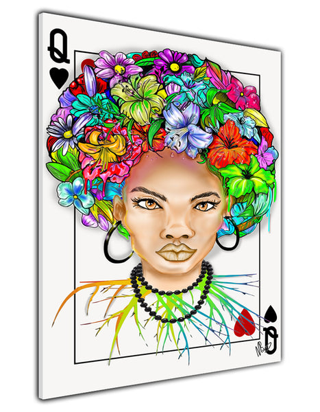 AFRO QUEEN OF ROOTS CANVAS PRINT