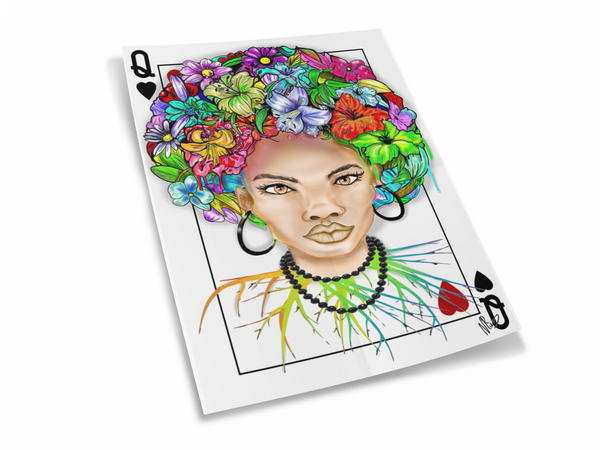 AFRO QUEEN OF ROOTS GLOSS PRINT